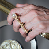 Paloma gold pearl ring