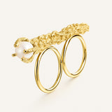 Paloma gold pearl ring