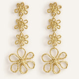 Pendientes Margaritas Olivia oro