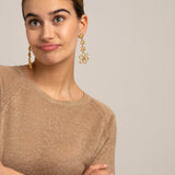 Pendientes Margaritas Olivia oro