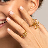 Olivia M gold ring