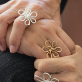 M Olivia silver ring