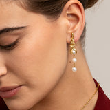 Pendientes Paloma oro perla