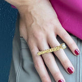 Paloma gold pearl ring