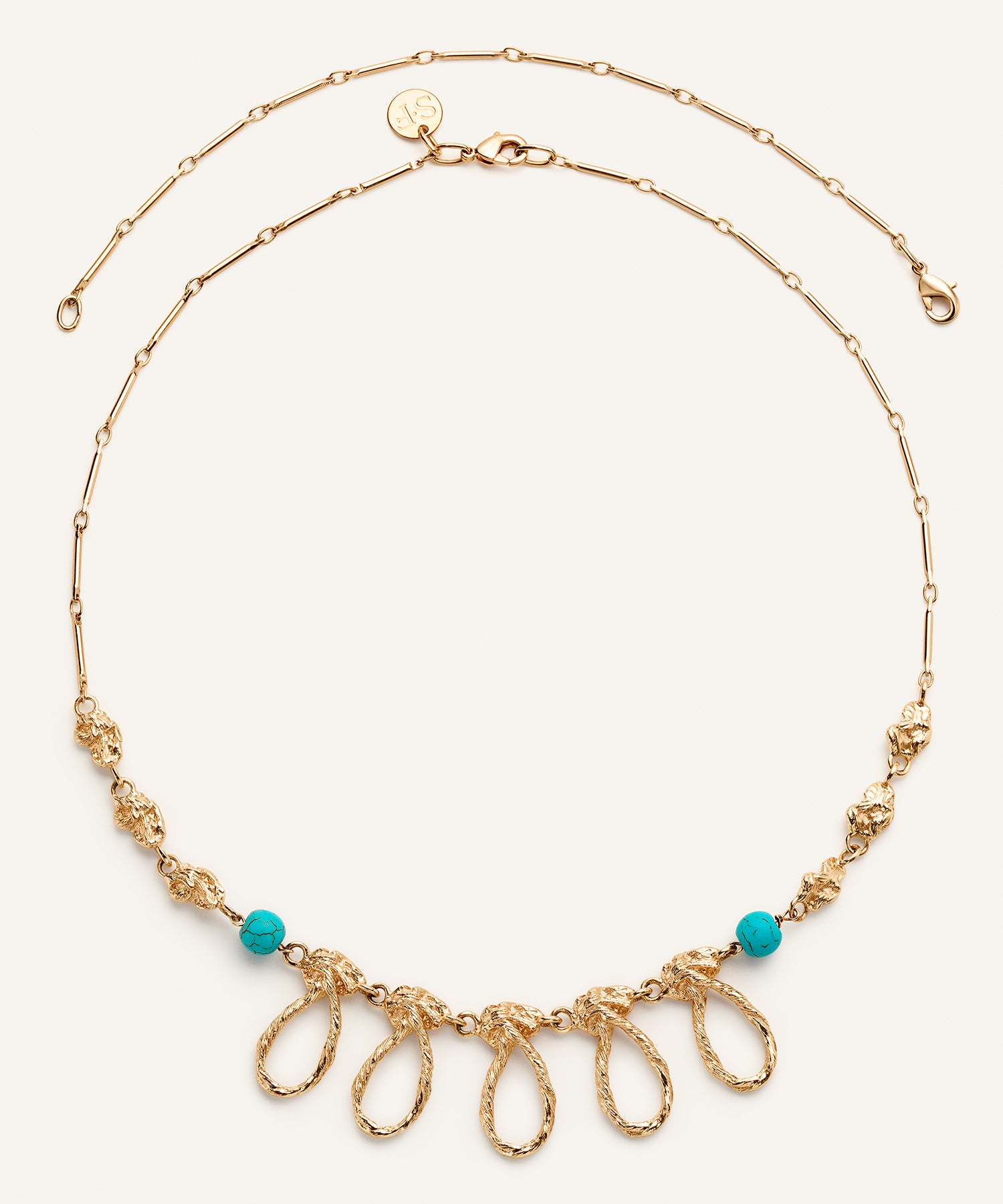 Sonia Folache Collar Macarena II Turquesa