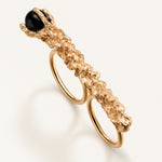 Sonia Folache  anillo Paloma oro onix 