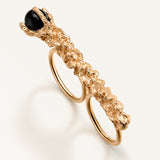 Sonia Folache  anillo Paloma oro onix 