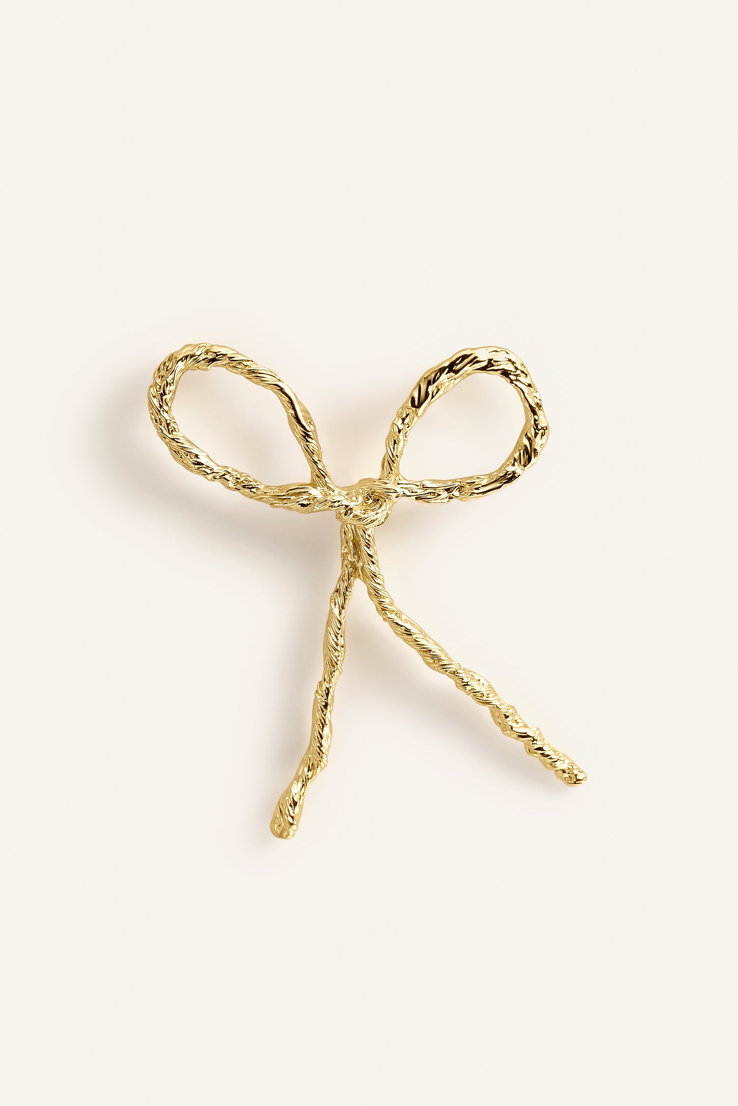 Sonia Folache Broche L Amparo Latón bañado en oro de 18k
