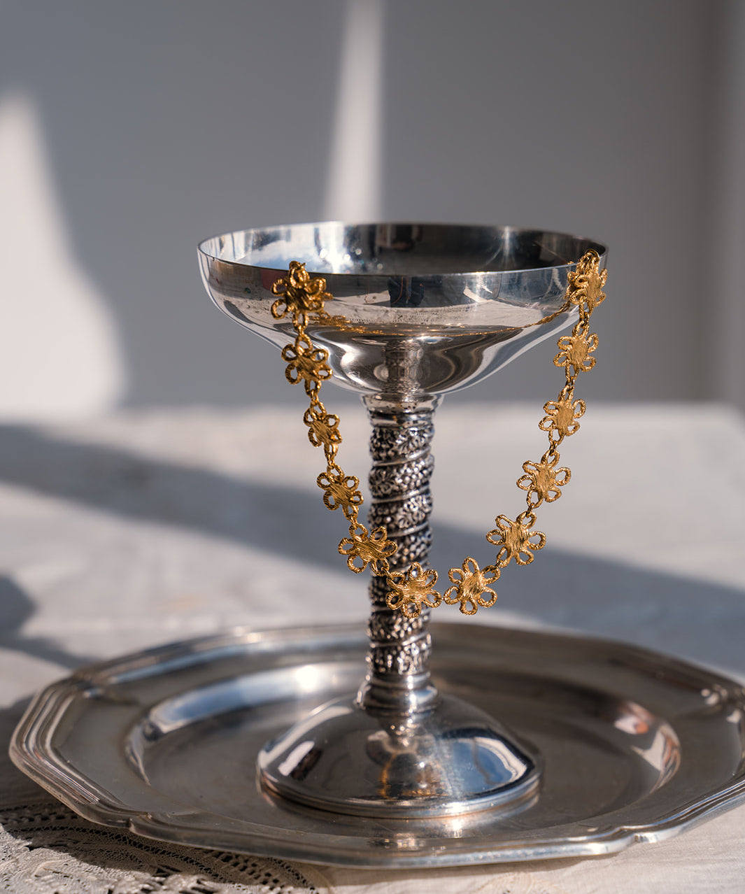 Sonia Folache Choker Olivia Latón bañado en oro de 18k