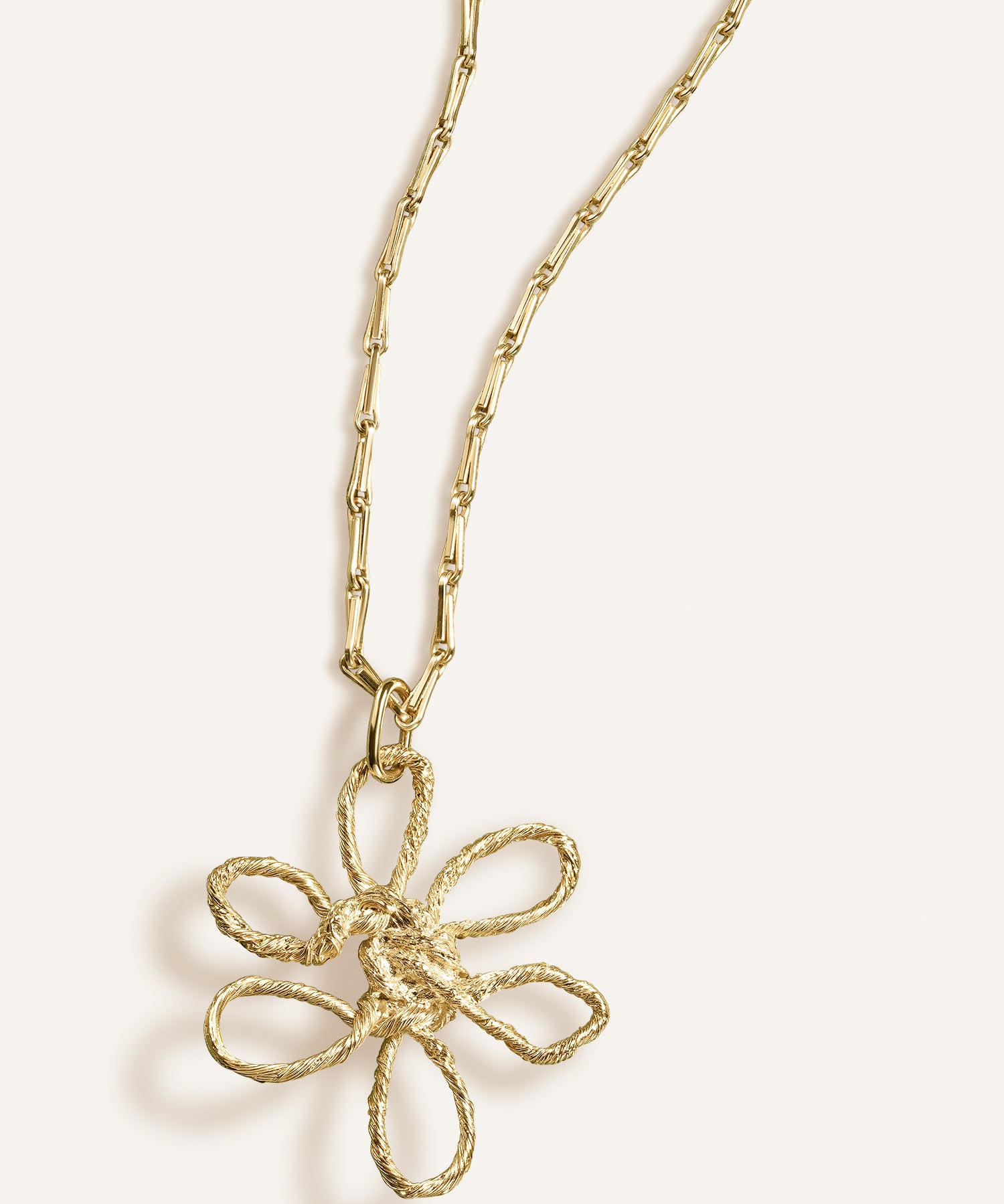 Sonia Folache Colgante XL Olivia Latón bañado en oro de 18k
