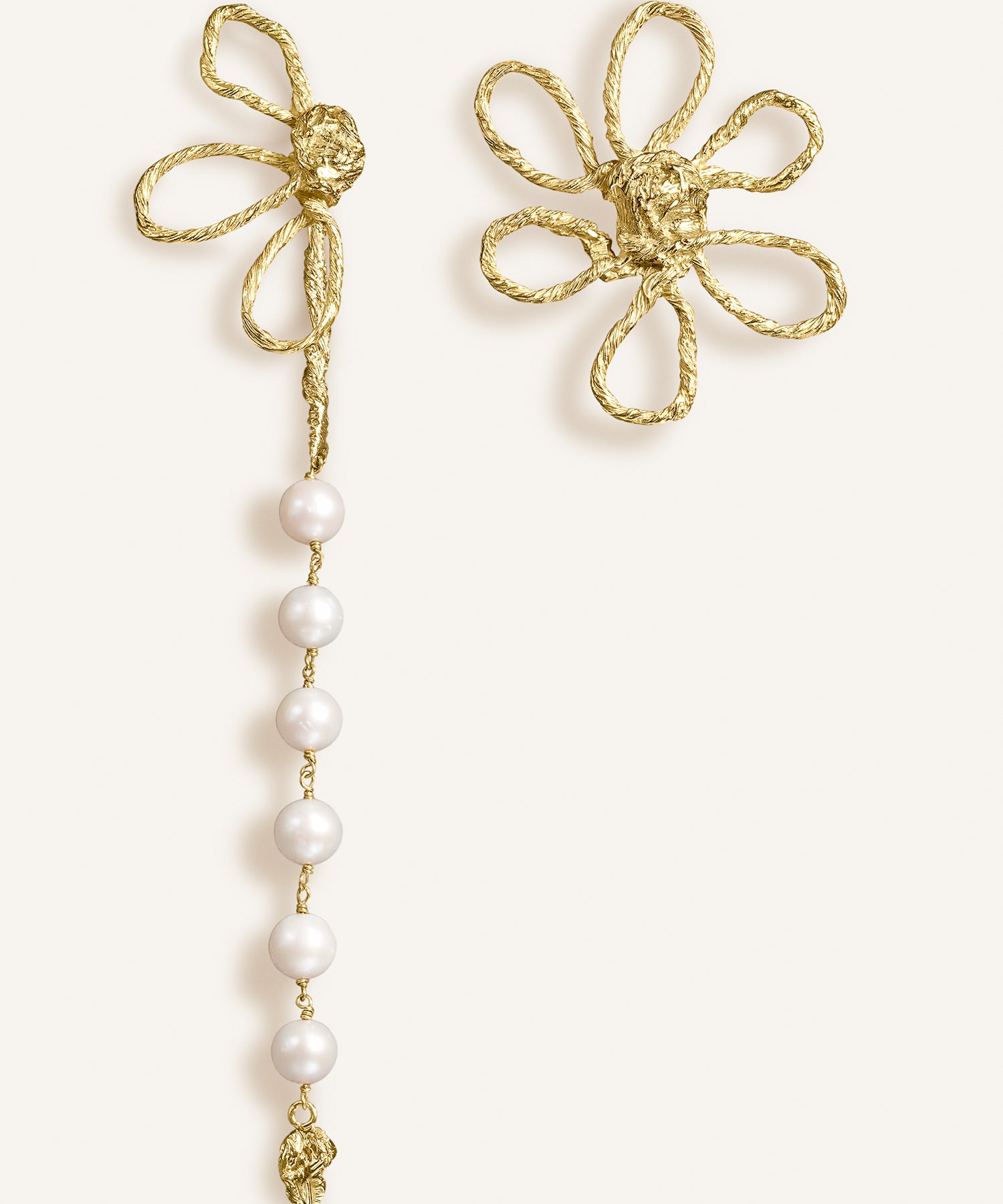 Sonia Folache Pendientes 3x1 Olivia Latón bañado en oro de 18k
