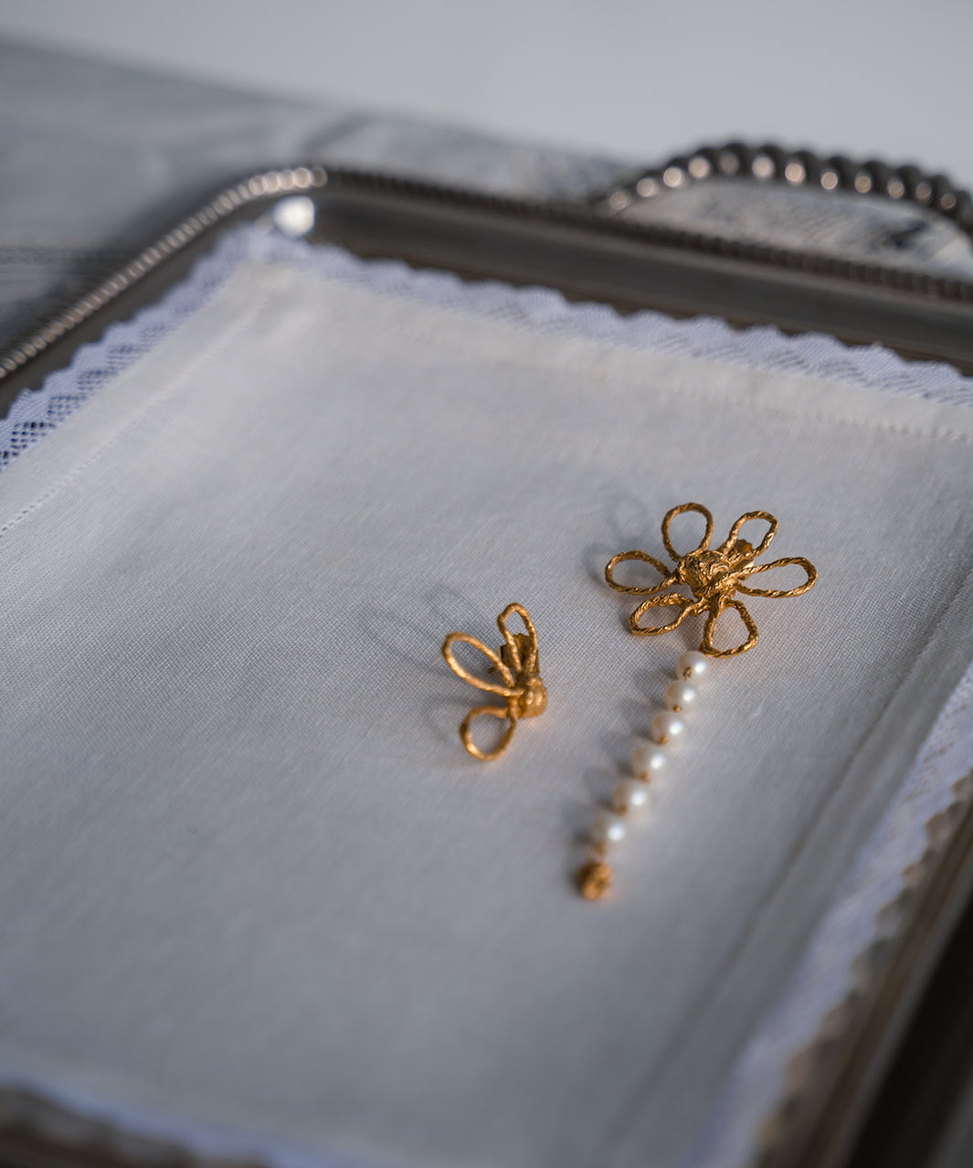 Sonia Folache Pendientes 3x1 Olivia Latón bañado en oro de 18k