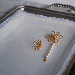 Sonia Folache Pendientes 3x1 Olivia Latón bañado en oro de 18k