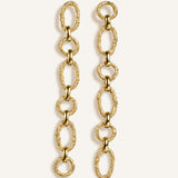 Sonia Folache Pendientes L Sonia  Latón bañado en oro de 18k
