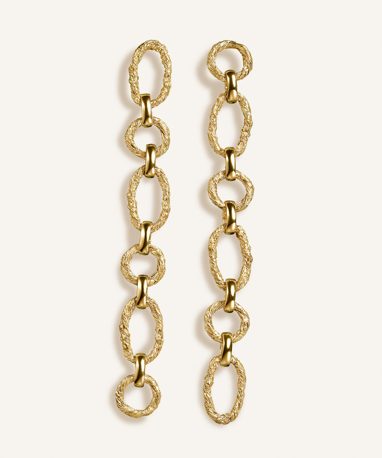 Sonia Folache Pendientes L Sonia  Latón bañado en oro de 18k
