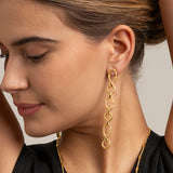 Sonia Folache Pendientes L Sonia  Latón bañado en oro de 18k
