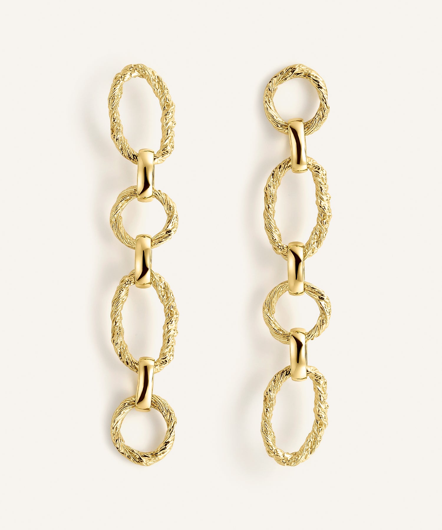 Sonia Folache Pendientes M Sonia Latón bañado en oro de 18k