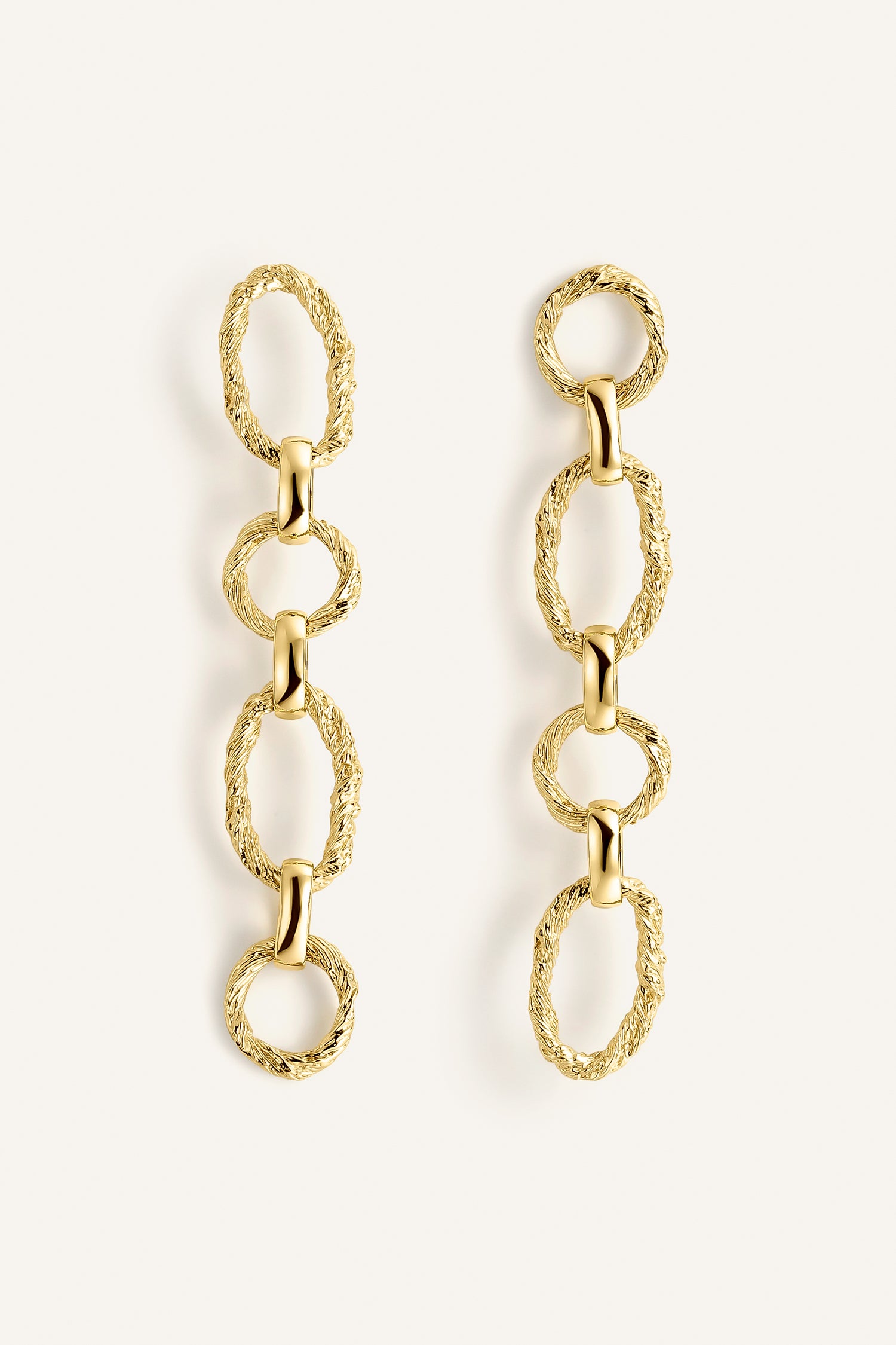 Sonia Folache Pendientes M Sonia Latón bañado en oro de 18k