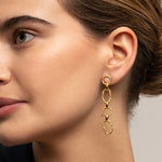 Sonia Folache Pendientes M Sonia Latón bañado en oro de 18k