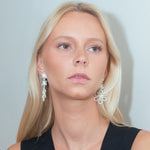 Sonia Folache Pendientes Margaritas Olivia Plata 925
