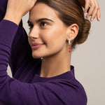 Sonia Folache Pendientes Paloma Plata 925 con Coral
