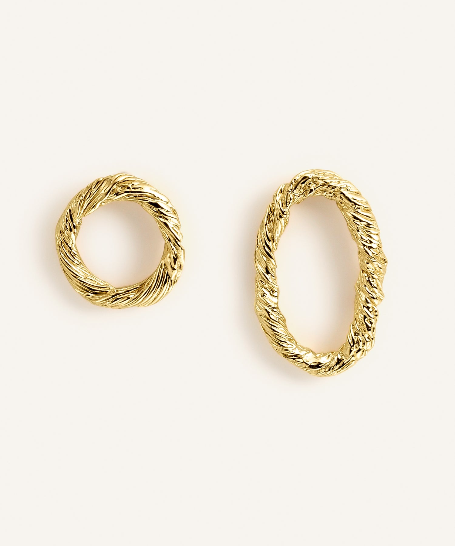 Sonia Folache Pendientes S Sonia Latón bañado en oro de 18k
