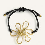 Sonia Folache Pulsera XL Olivia Latón bañado en oro de 18k
