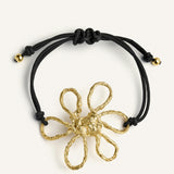 Sonia Folache Pulsera XL Olivia Latón bañado en oro de 18k
