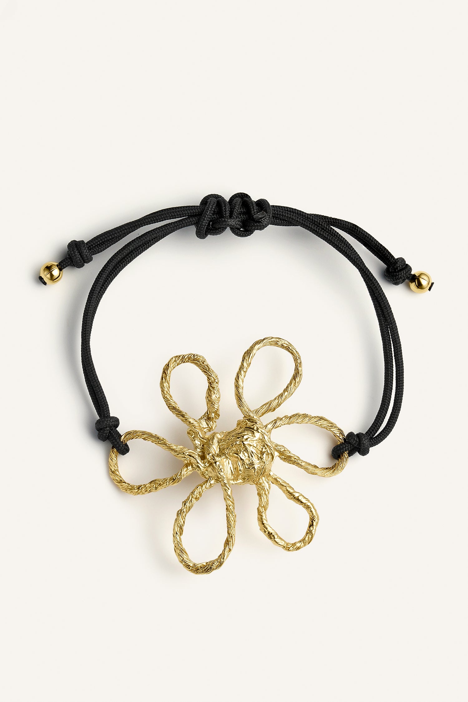 Sonia Folache Pulsera XL Olivia Latón bañado en oro de 18k
