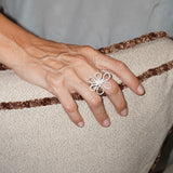 M Olivia silver ring