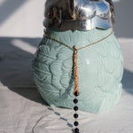 Colgante Paloma ónix negro Sonia Folache en oro 18k