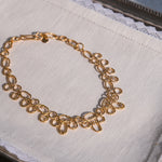 Collar Gloria Sonia Folache en latón bañado en oro 18k