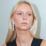 Pendientes Margaritas Olivia plata